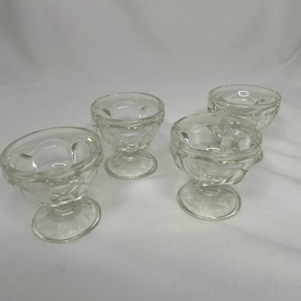 Vintage Rare Set of 4 glass dipping bowls EUC 1960’s